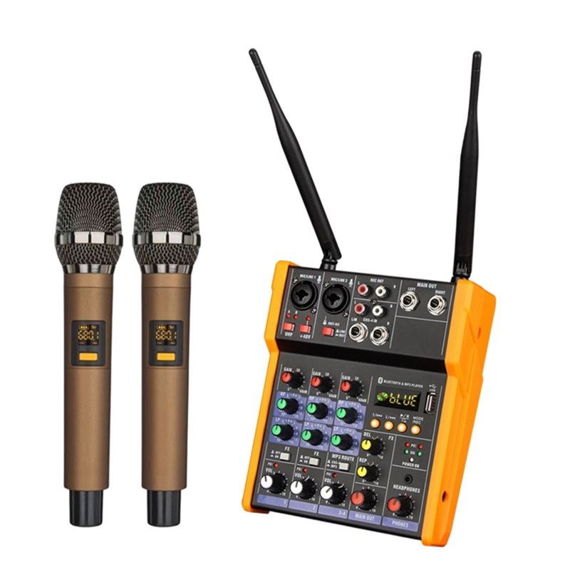 Audio Mixer 4 Channel Usb Bluetooth Pc - [B24B!】 Interface de Áudio USB Bluetooth,