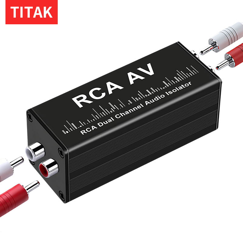 Audio Ground Loop Isolator 3.5Mm Rca - Isolador de Sinal de Áudio Profissional