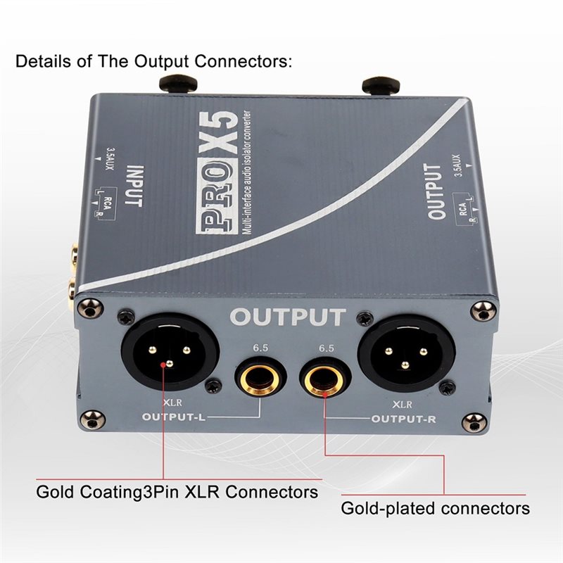 Audio Ground Loop Isolator 3.5Mm Rca - Isolador de Loop de Terra de
