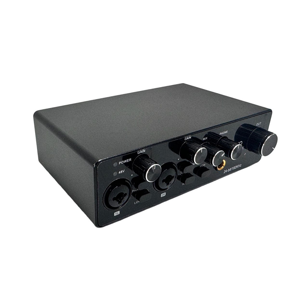 Studio Audio Interface With 48V Phantom - Interface de Áudio USB Digital Essentials