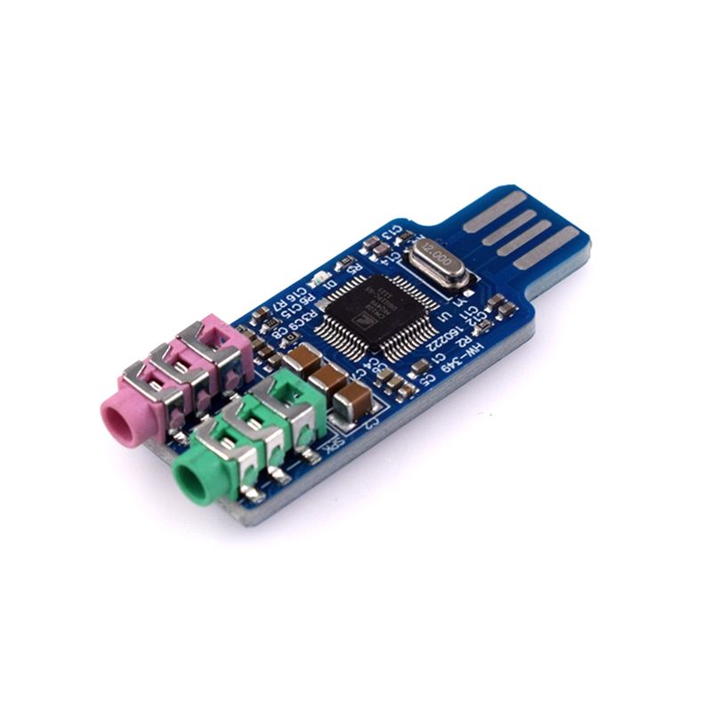 Usb Audio Interface 2 In 2 Out 24Bit - AA08-CM108 Módulo de Interface de Áudio