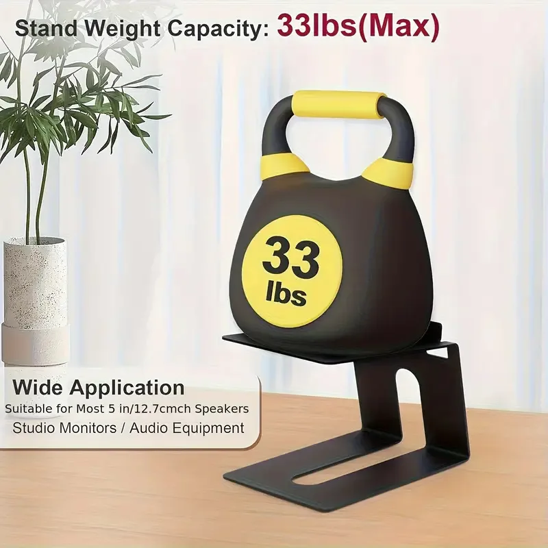 Studio Monitor Speaker Stands Desktop - Par de Suportes para Caixas de