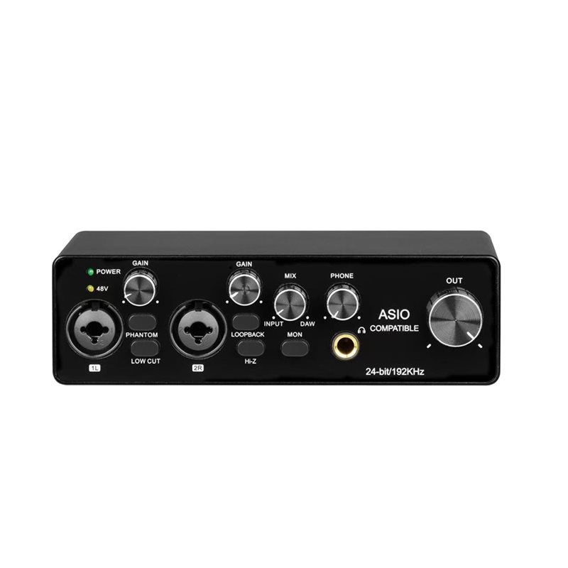 Studio Audio Interface With 48V Phantom - B68C para Podcasting em Estúdio ao