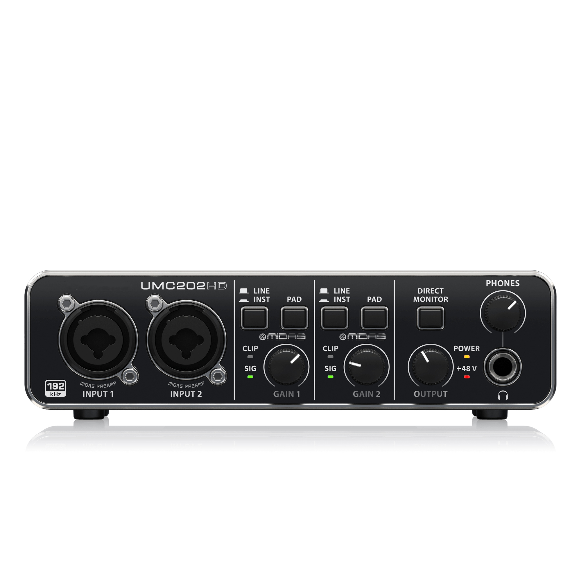 Placa de Som U-Phoria UMC202HD - Studio Audio Interface With 48V Phantom avaliação e preço
