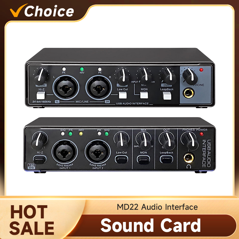 Interface de Áudio USB Profiss - Studio Audio Interface With 48V Phantom avaliação e preço