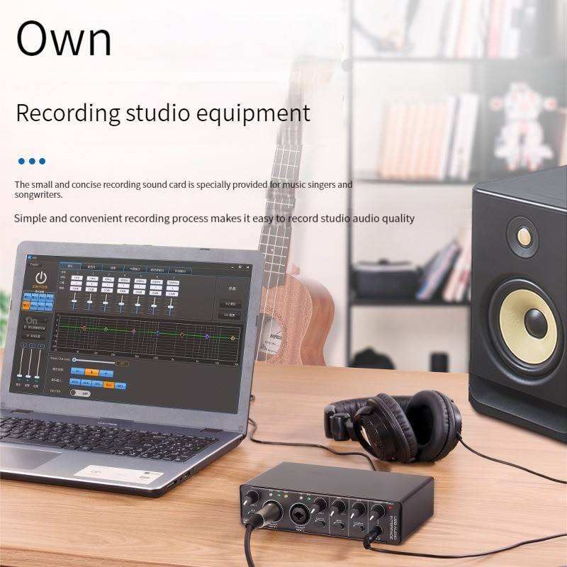 Interface de Áudio USB Profiss - Studio Audio Interface With 48V Phantom avaliação e preço