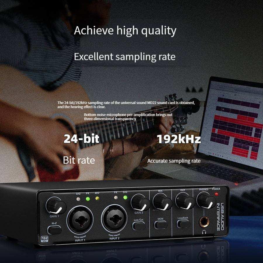 Interface de Áudio USB Profiss - Studio Audio Interface With 48V Phantom avaliação e preço