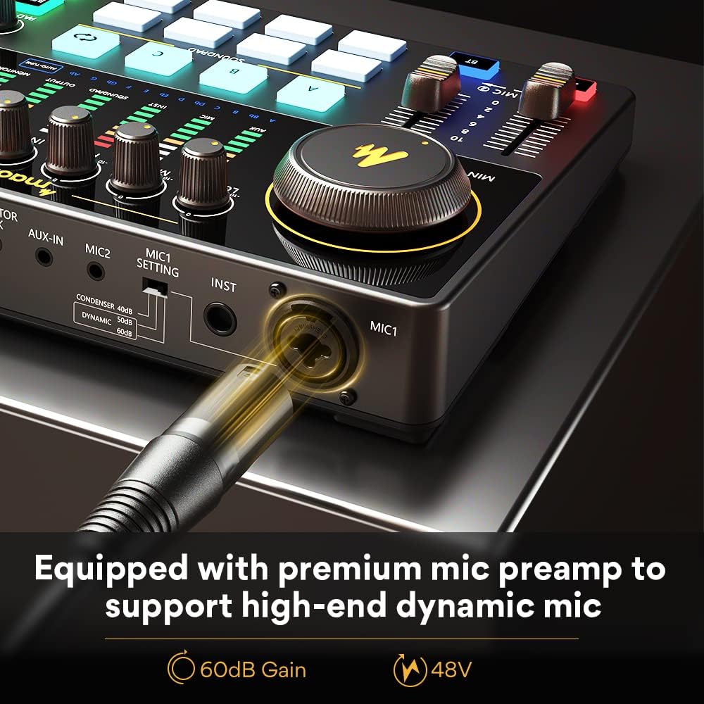 Interface de Áudio MAONO AME2, - Studio Audio Interface With 48V Phantom avaliação e preço