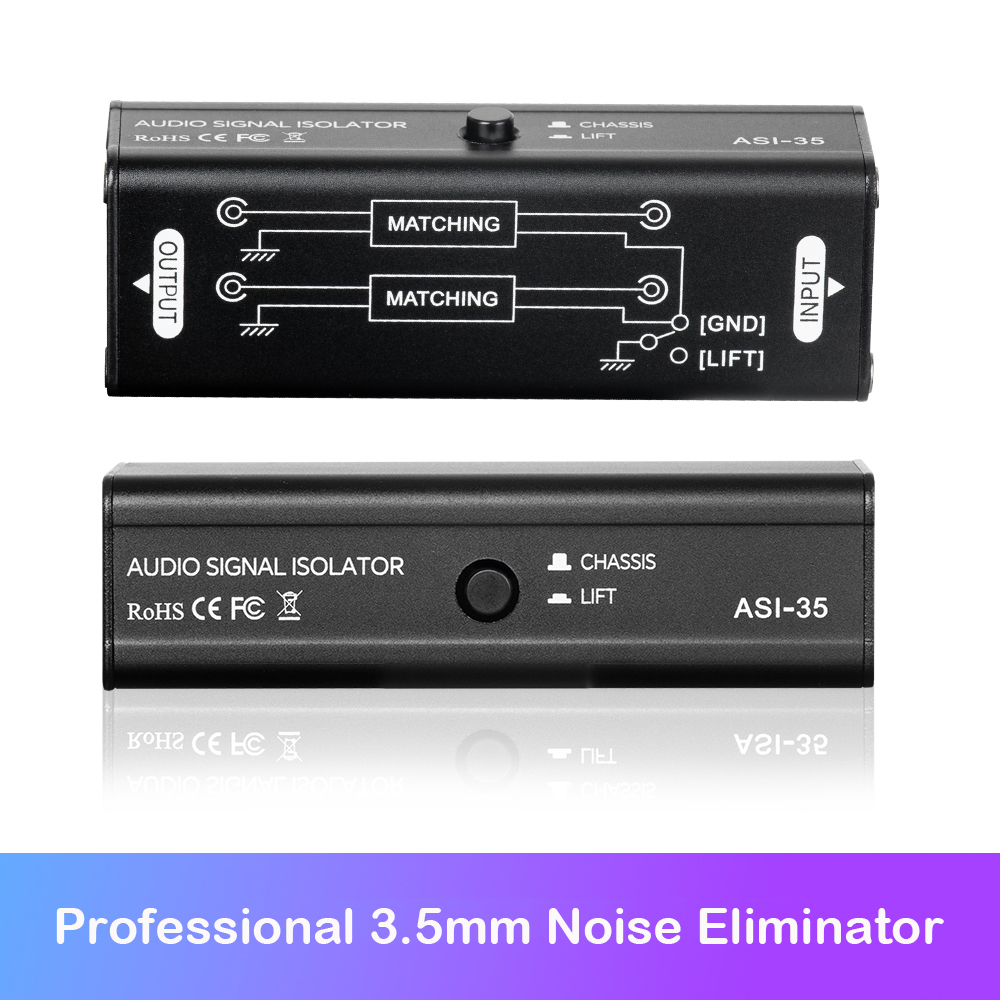 Isolador de loop de aterrament - Audio Ground Loop Isolator 3.5Mm Rca avaliação e preço