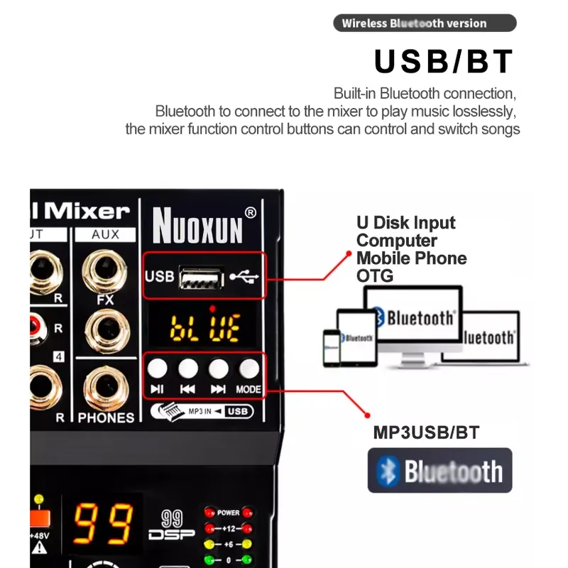 Mesa de Som Profissional com I - Studio Audio Interface With 48V Phantom avaliação e preço