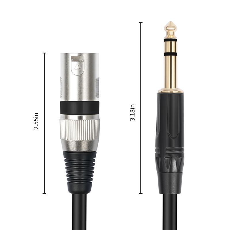 Cabo de Microfone Balanceado A - Xlr To 6.35Mm Balanced Audio Cable Patch avaliação e preço