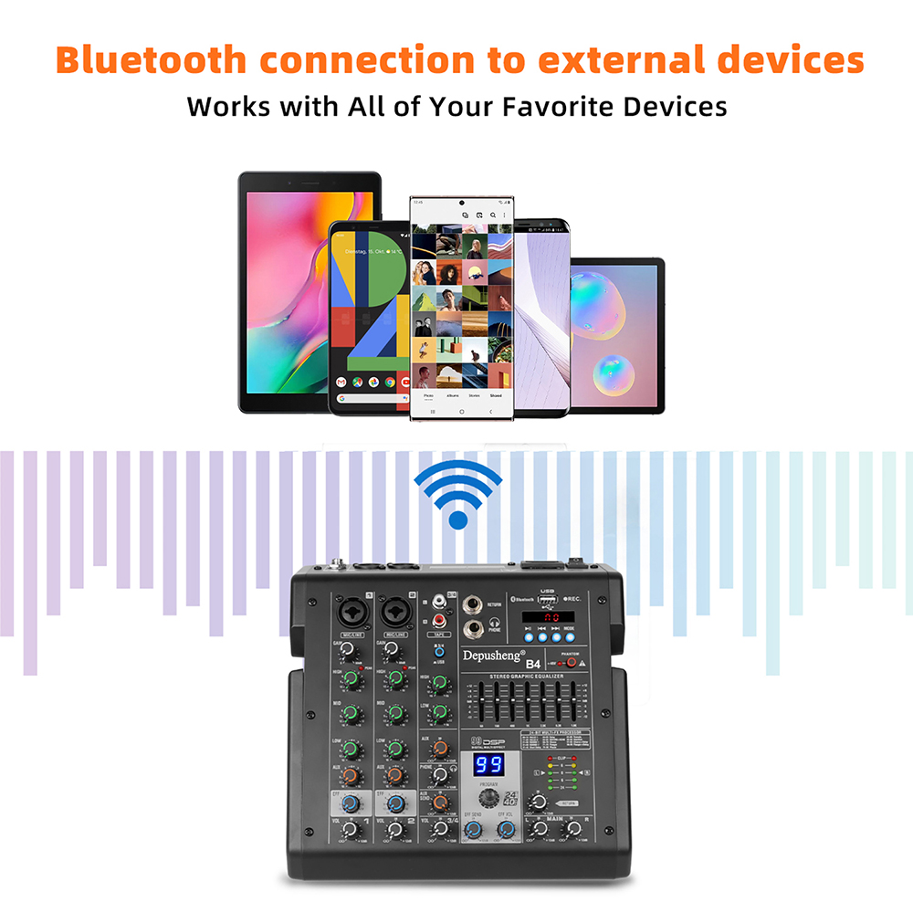 Interface de áudio misturador  - Studio Audio Interface With 48V Phantom avaliação e preço