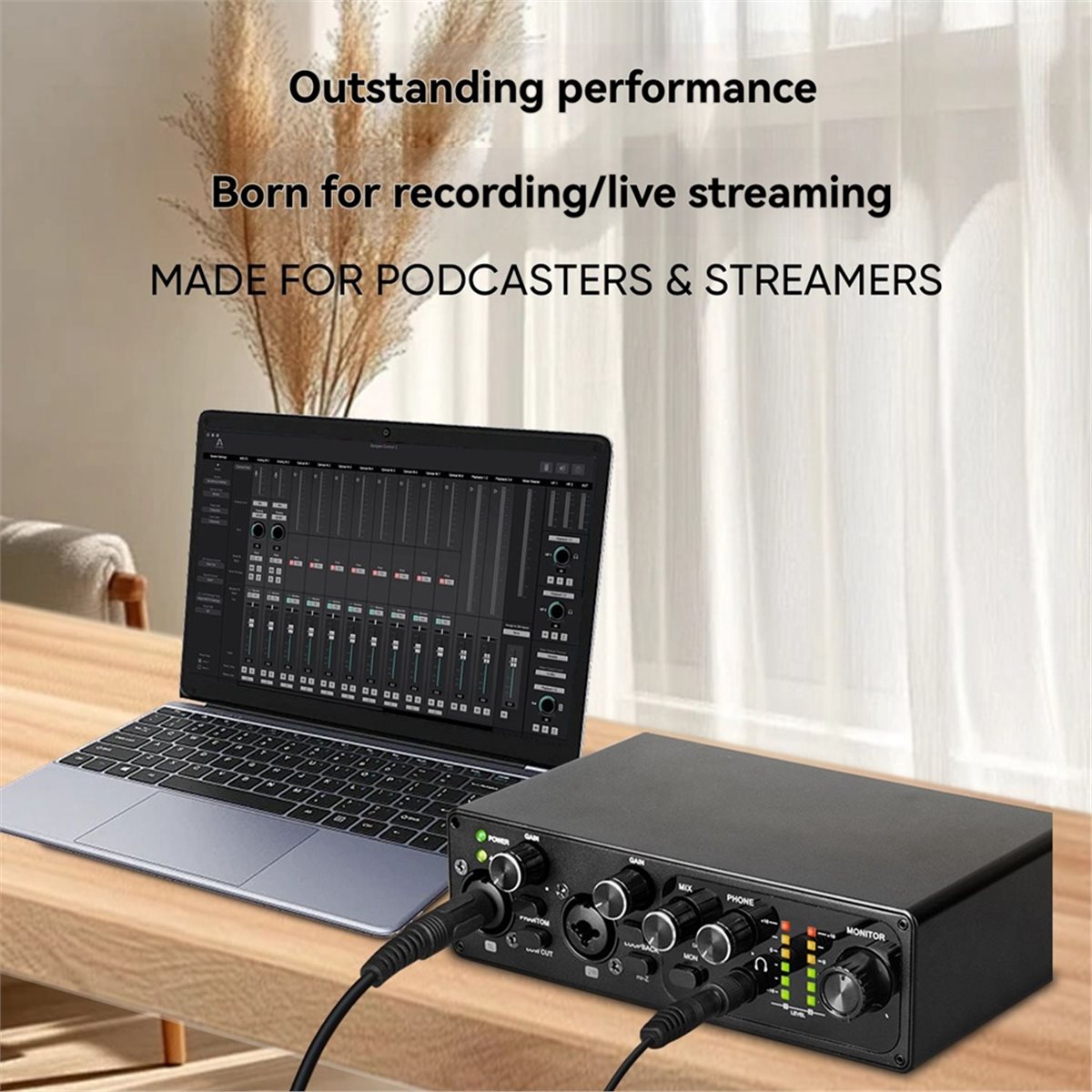 Interface de Áudio USB Digital - Studio Audio Interface With 48V Phantom avaliação e preço