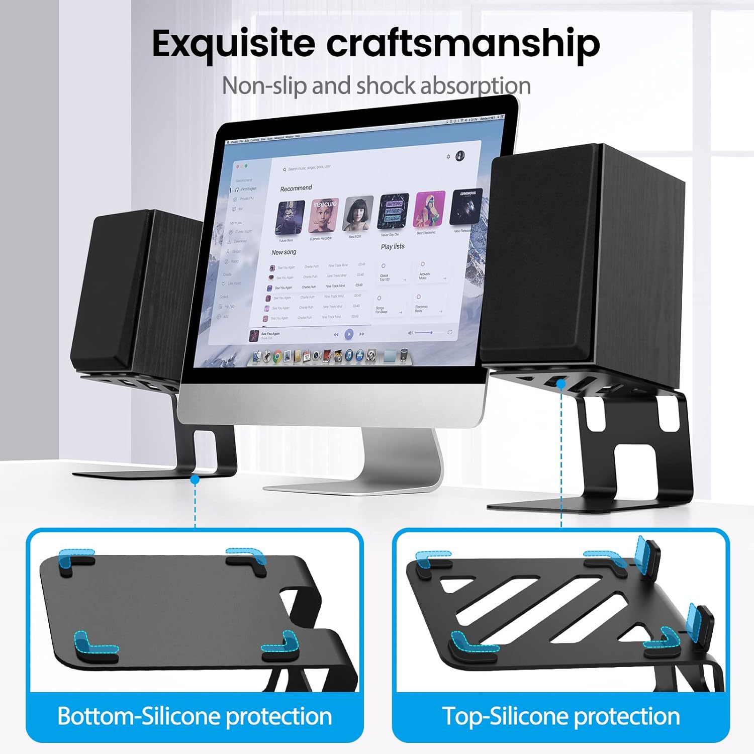 Suportes de Mesa para Caixas d - Studio Monitor Speaker Stands Desktop avaliação e preço