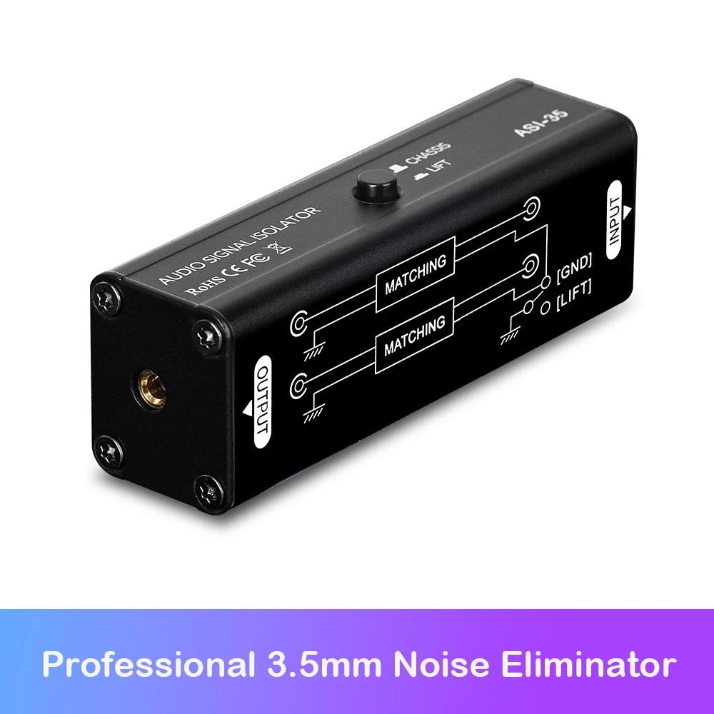 Isolador de loop de aterrament - Audio Ground Loop Isolator 3.5Mm Rca avaliação e preço