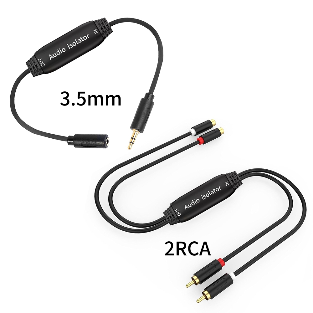 Isolador de Ruído de Loop de T - Audio Ground Loop Isolator 3.5Mm Rca avaliação e preço