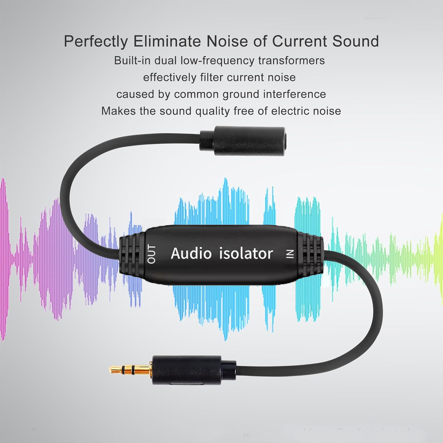 Isolador de Ruído de Loop de T - Audio Ground Loop Isolator 3.5Mm Rca avaliação e preço