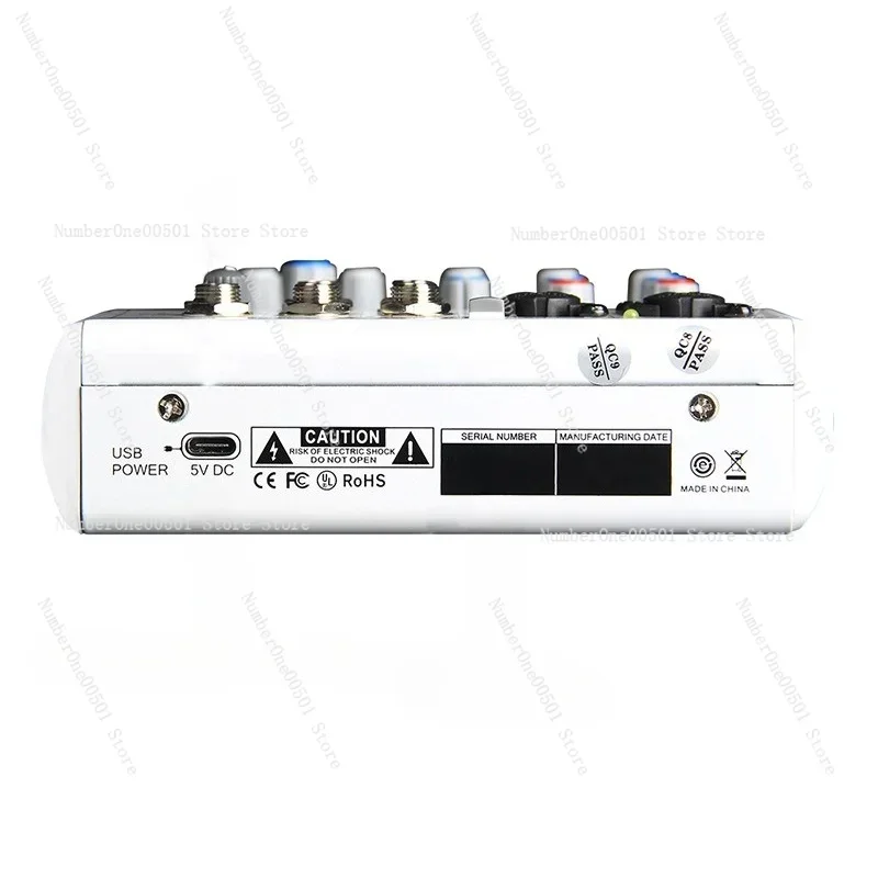 Mini mesa de mistura de áudio  - Audio Mixer 4 Channel Usb Bluetooth Pc avaliação e preço