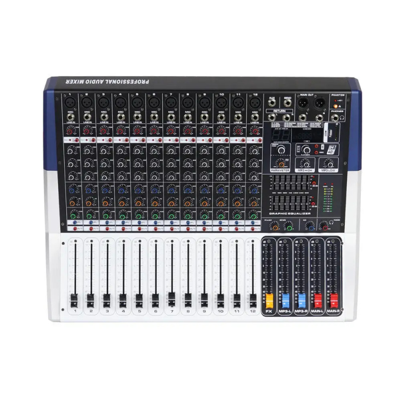 Mixer de Áudio de 12 Canais co - Studio Audio Interface With 48V Phantom avaliação e preço
