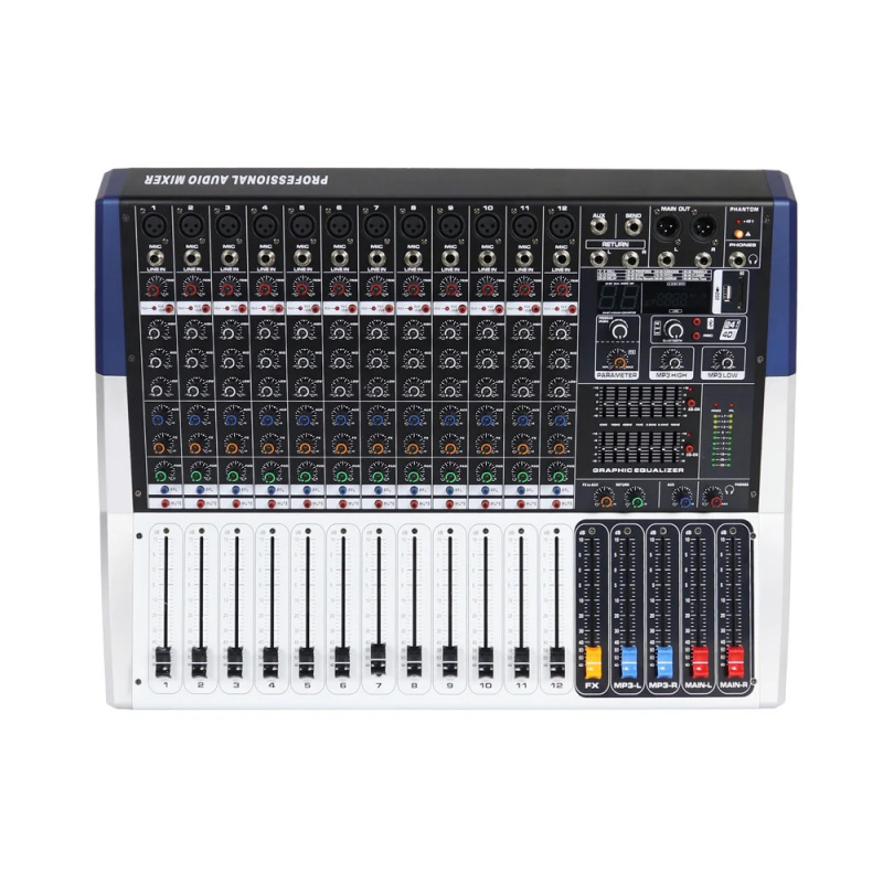 Mixer de Áudio de 12 Canais co - Studio Audio Interface With 48V Phantom avaliação e preço