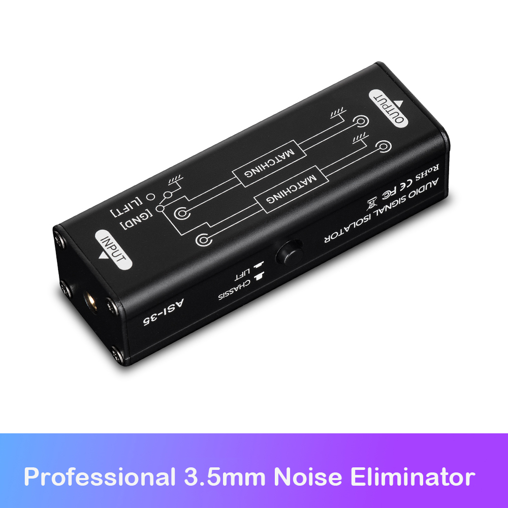 Isolador de loop de aterrament - Audio Ground Loop Isolator 3.5Mm Rca avaliação e preço