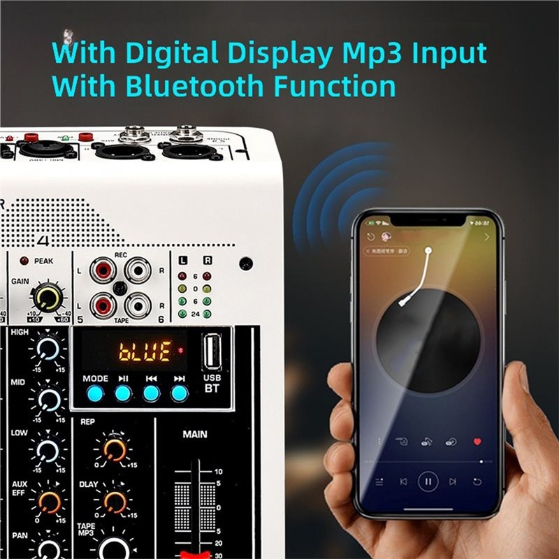 Mesa de mistura de áudio com 4 - Studio Audio Interface With 48V Phantom avaliação e preço
