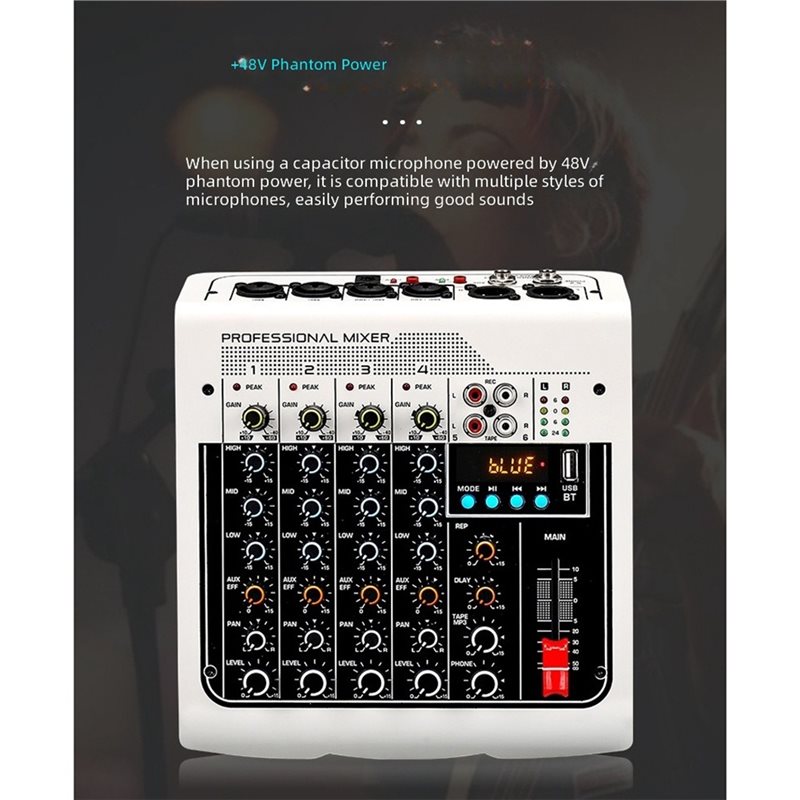Mesa de Som de 4 Canais B92B c - Studio Audio Interface With 48V Phantom avaliação e preço