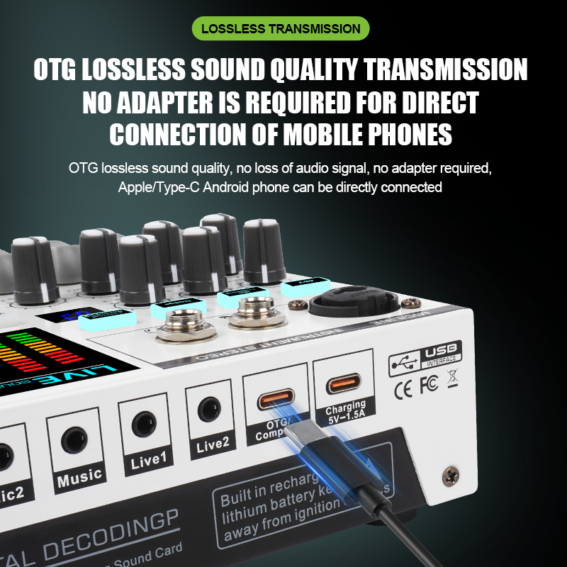 Interface de Áudio USB GOOERMI - Studio Audio Interface With 48V Phantom avaliação e preço