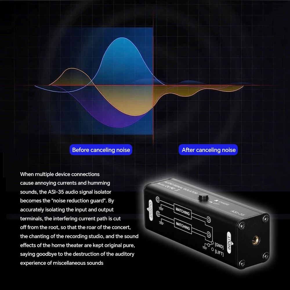 Eliminador de hum profissional - Audio Ground Loop Isolator 3.5Mm Rca avaliação e preço